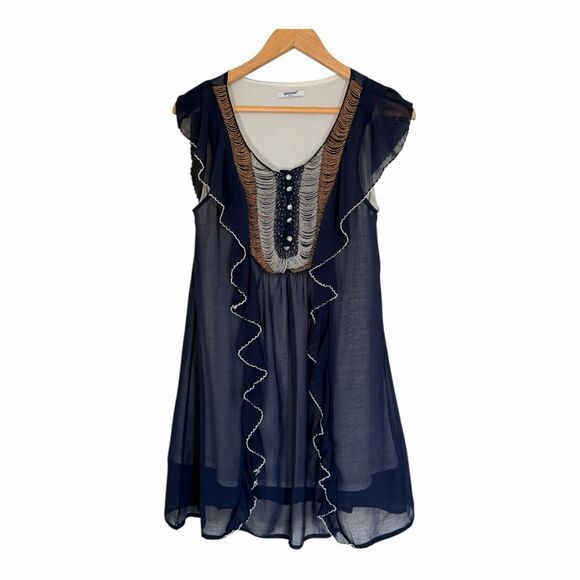 Unbranded Dresses & Skirts - SUNCOO Beaded Gorgeous Silk Dress S